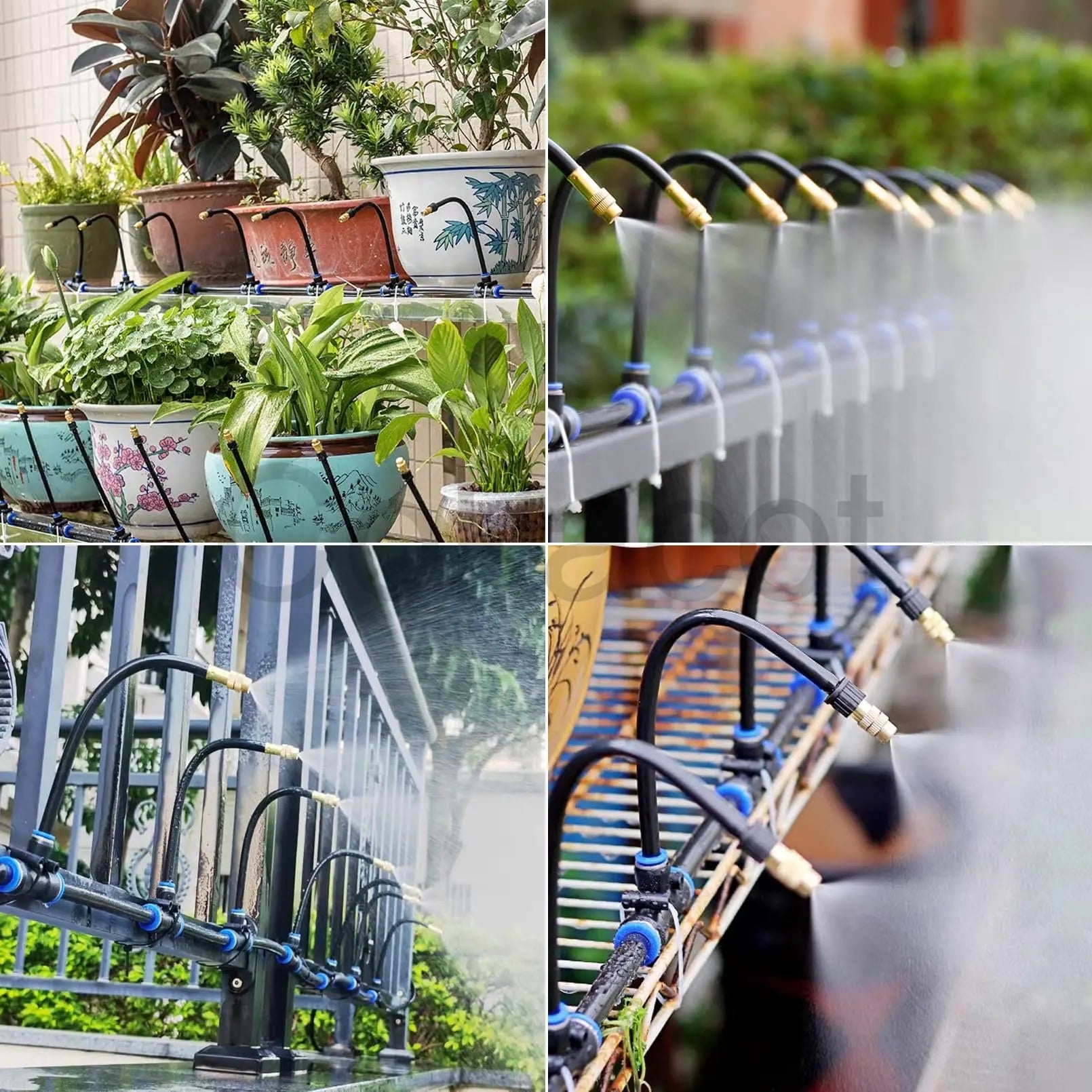20M-5M DIY Universal Sprayer Kit 360° Curved Garden Automatic Irrigation System for Garden Plant Fogging Watering Irrigation New