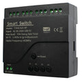 Black Style Tuya 4CH Wifi Smart Home Appliance Control Switch Module 220V 85-250V 10A Relay With Momentary Toggle Interlock Mode