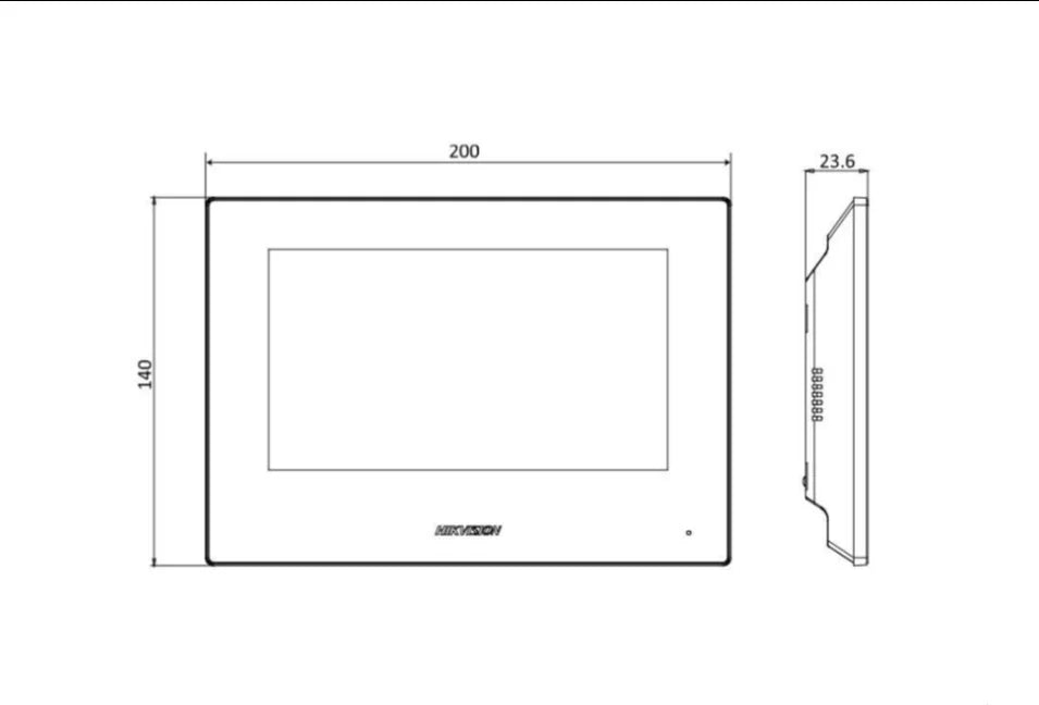 HIKVISION IP Video Intercom Kit DS-KIS603-P(C) Including DS-KV6113-WPE1 DS-KH6320-WTE1 For Villa Or House