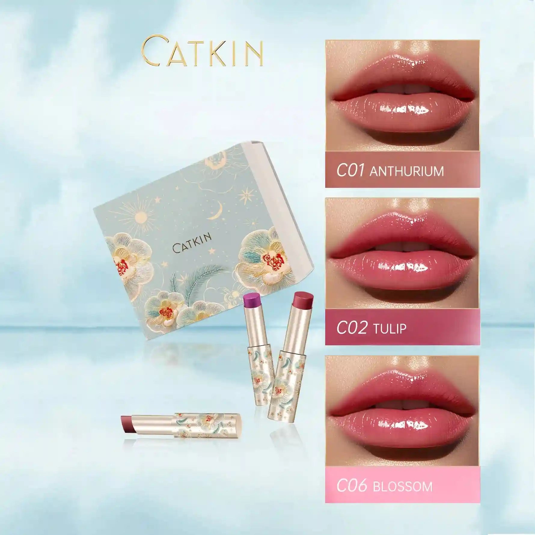 Moisturizing Tinted Lip Balm - Hydrating Lip Care with 6 Vibrant Shades Lip Care C01 C02 C06 Tidesmit