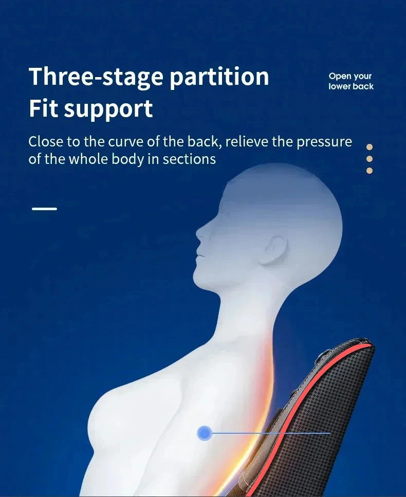Electric Massage Pillow for Neck & Back with Heat Therapy | Tidesmit Massage Cushion Tidesmit