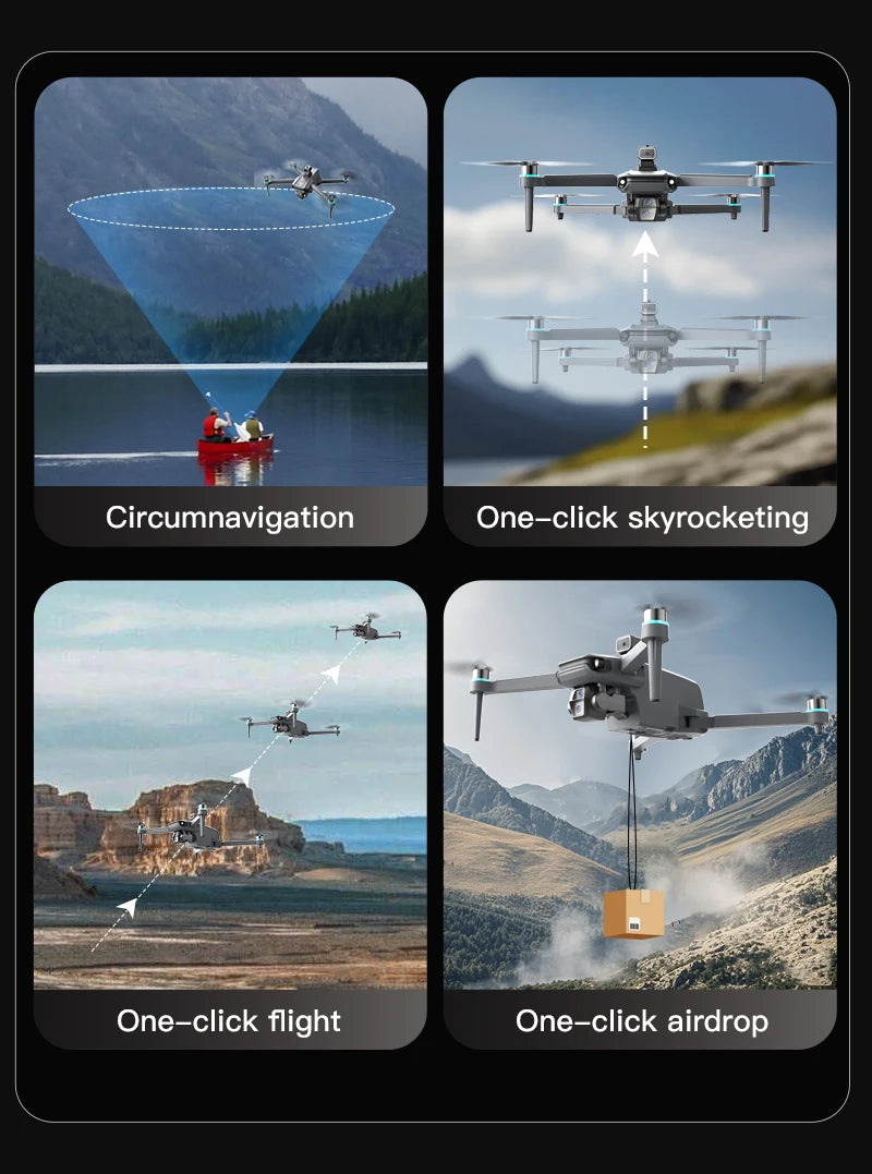 8K GPS Camera Drone with EIS Stabilization and Brushless Motor Tidesmit