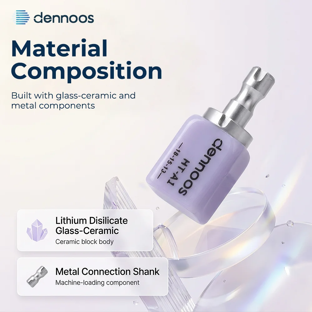 30PCS Lodden Lithium Disilicate C14 Dental Lab Glass-matrix Ceramics Block Chairside Restoration Aesthetics Materials Wholesale