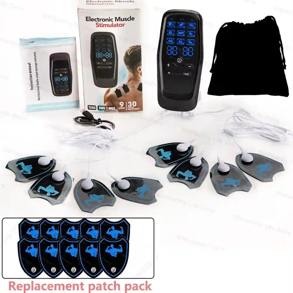 Electric Muscle Stimulator for Deep Tissue Recovery | Tidesmit Massage Roller Set-B and 10pa Tidesmit