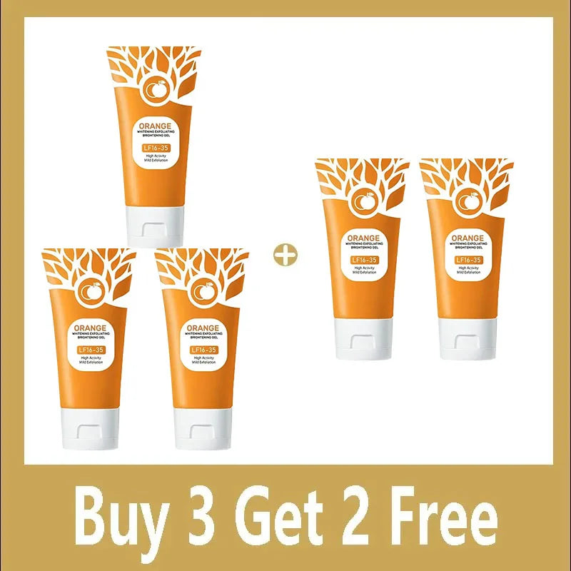 Orange Exfoliating Gel for Face & Body - Natural 50g Scrub Scrubs Treatments Buy 3 get 2 free Tidesmit
