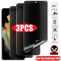 Privacy Screen Protector for Samsung Galaxy - 3 Pack Hydrogel 3Pcs Privacy Hydrogel Tidesmit