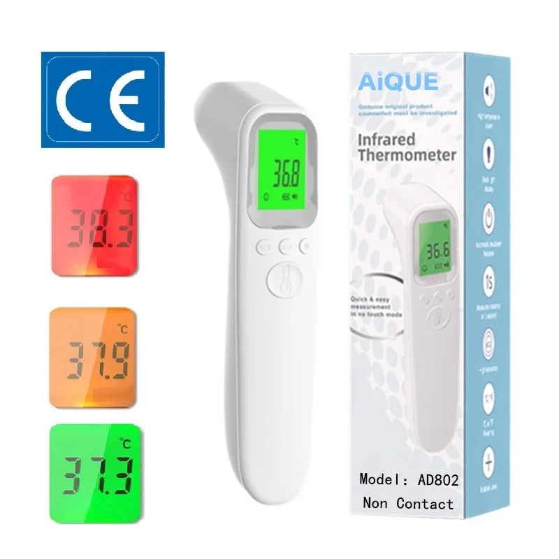 Digital Infrared Thermometer Forehead Body Non-Contact Fever Thermometers Or Medical Portable Finger Pulse Oximeter Blood Oxygen