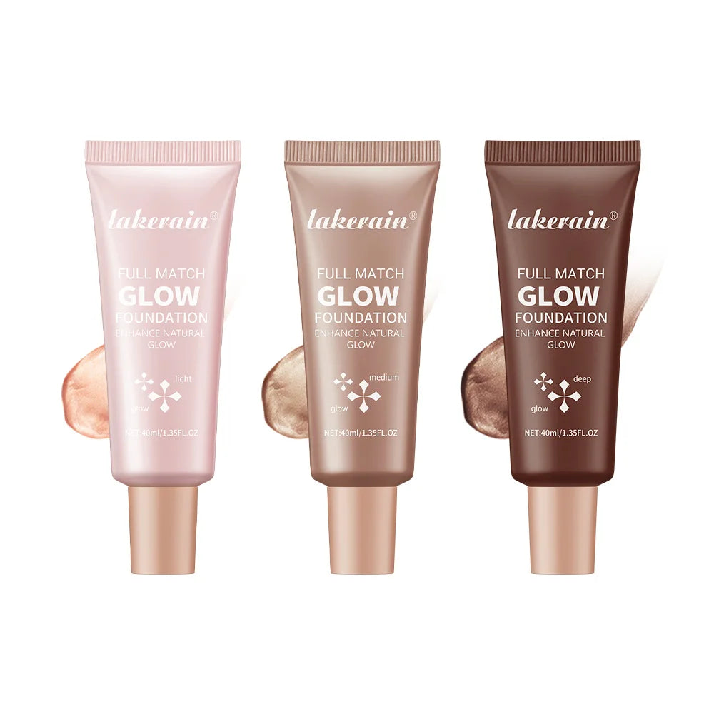 Tidesmit Glowing Foundation liquid highlighter texture swatch for natural radiant face makeup base