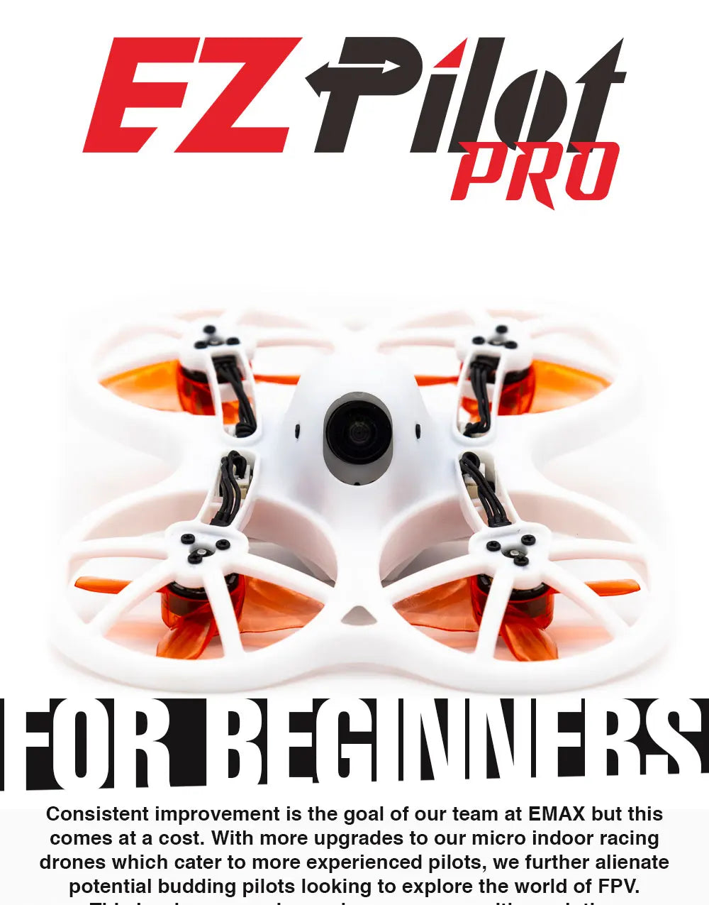 FPV Racing Drone RTF Kit | 80mm Indoor Quadcopter with HD Goggles Tidesmit