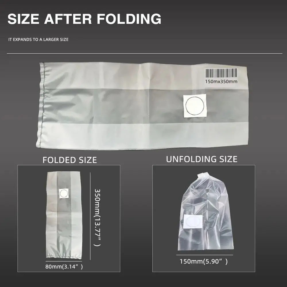 50pcs High Quality PP Mushroom Planting Bag 0.2um Filter Clear Mushroom Spawn Grow Bag Tissue Culture Bag Indoor Gardening