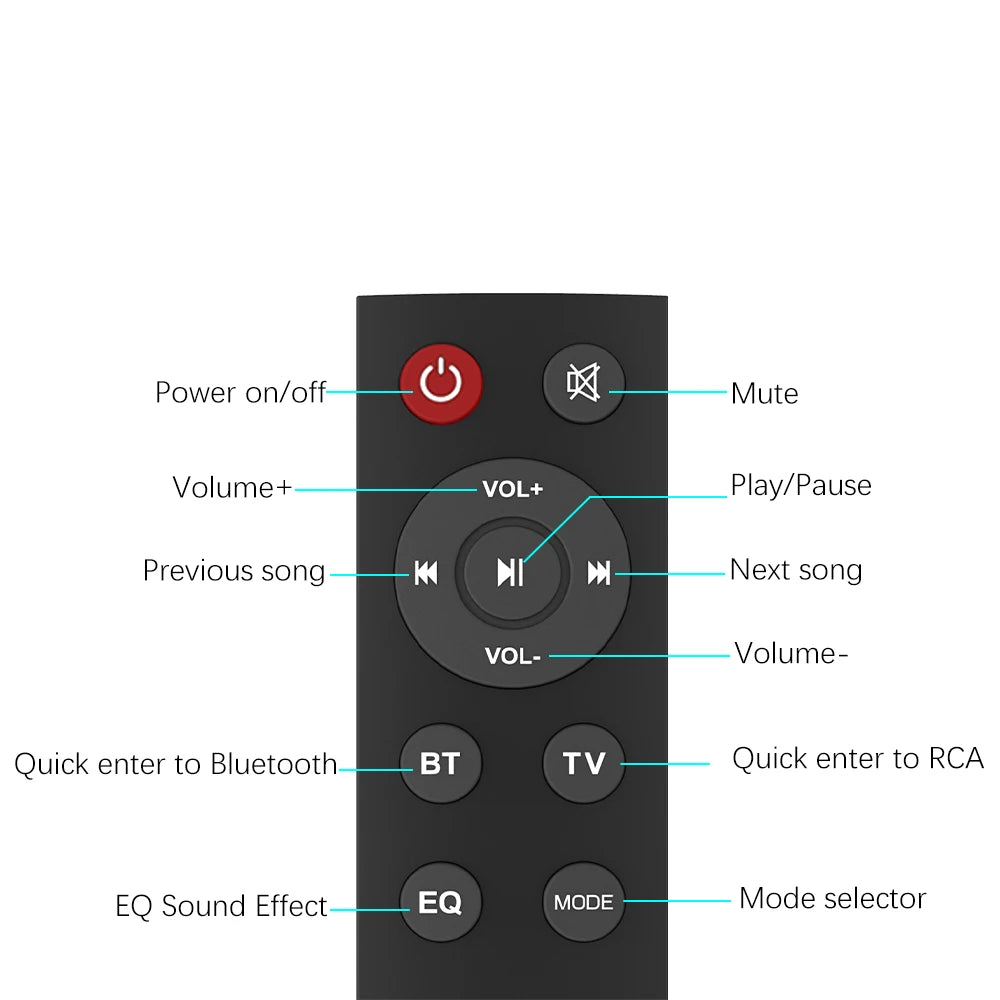 Wireless Bluetooth Sound Bar Speaker System Super Power Sound Speaker Wired Wireless Surround Stereo Home Theater TV Projector