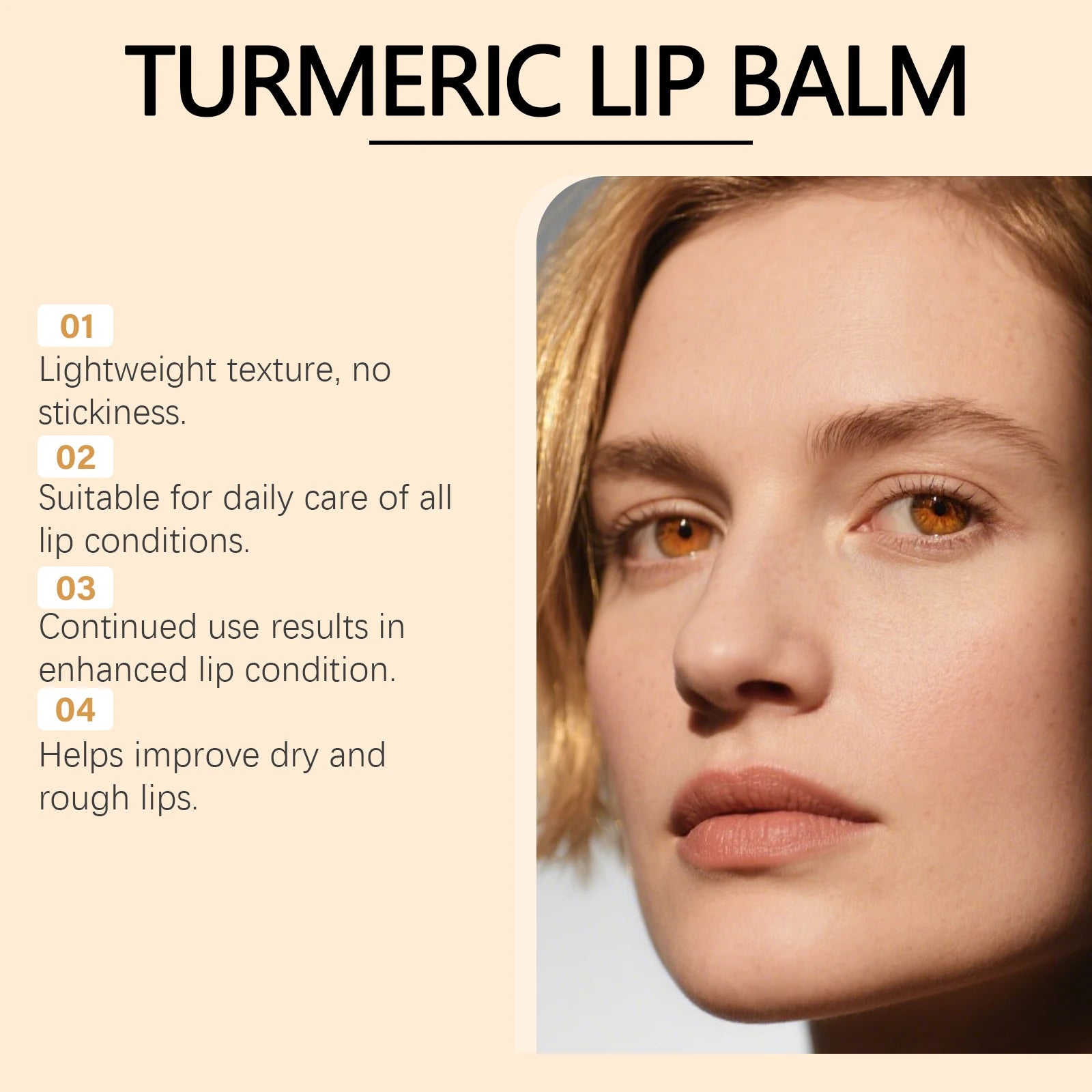 Turmeric Lip Balm – Intensive Moisturizing Lip Treatment (5g) Lip Care Tidesmit