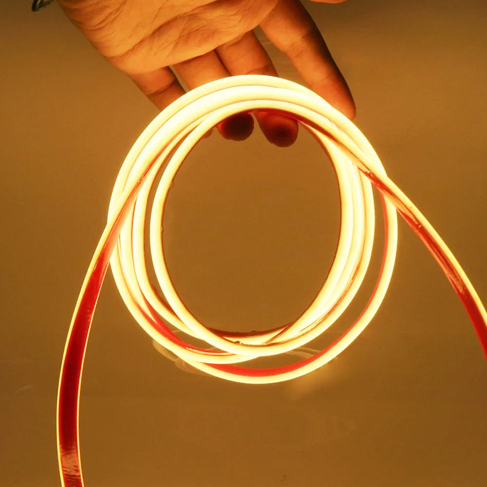 IP68 Waterproof COB LED Strip Light 12V 24V 5m 10m 15m 20m 0.5m Flexible Tape 320LED/m High Density Bright Liner Lighting RA90
