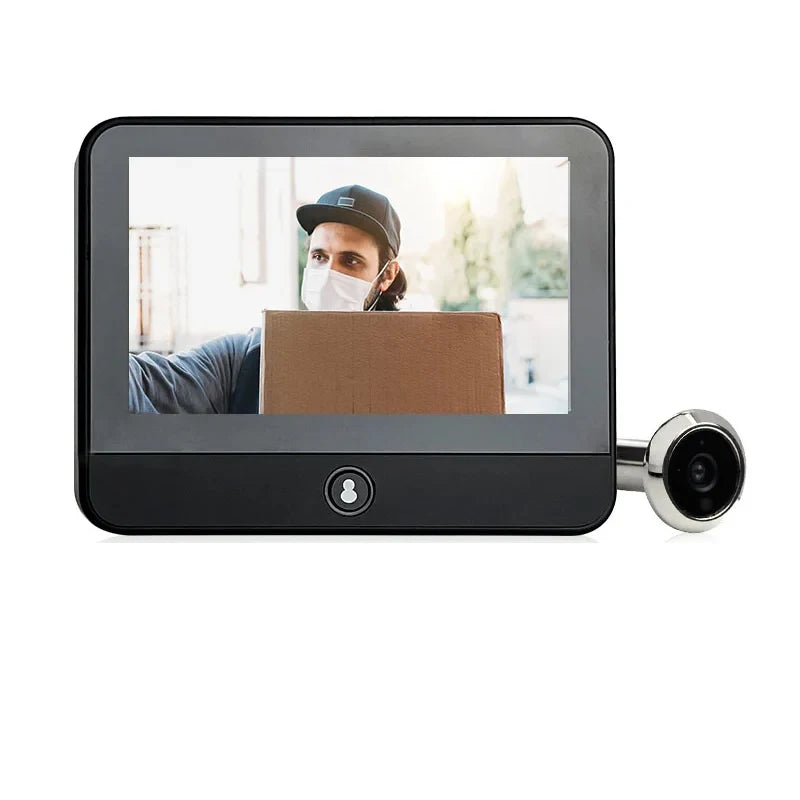 New 2K Tuya Smart Cat Eye 3MP Camera House Door Peephole 4.3 inch Doorbell Camera IPS Screen 120 ° Wide Angle Radar WiFi