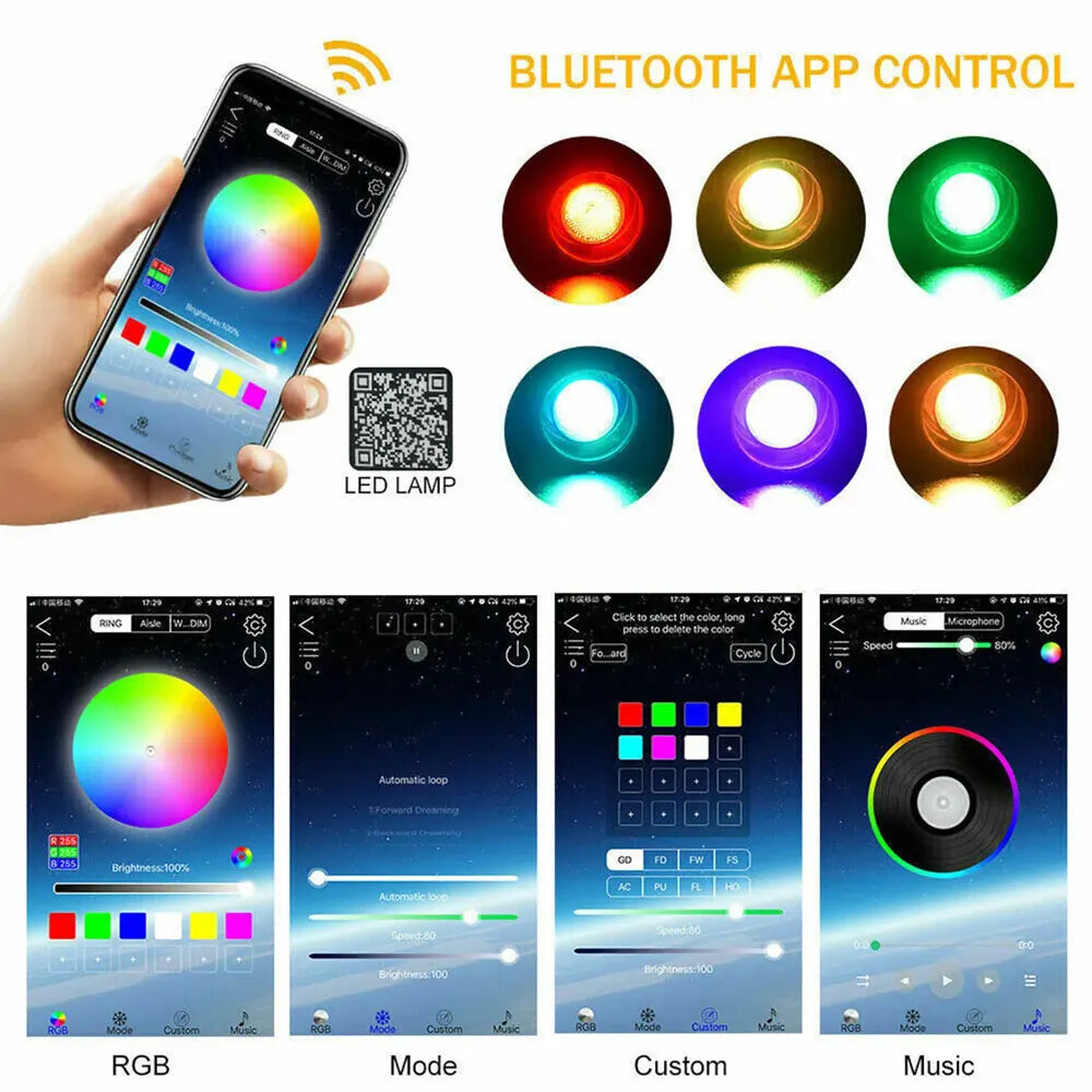 Car Starry Sky Light Kit 16W RGB - DIY Fiber Optic Ceiling Lamp Tidesmit