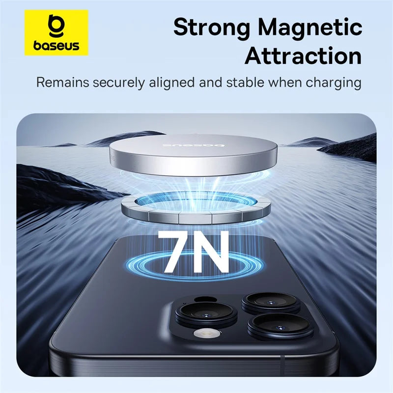 15W Fast Wireless Charger for iPhone 16-13 - MagSafe Compatible Pad Tidesmit