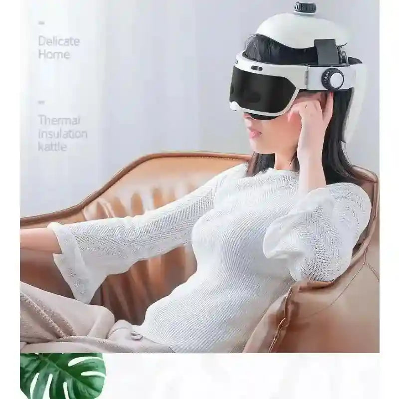 Tidesmit Electric Eye Massager with Heat and Scalp Vibration Therapy Eye Massage Instrument Tidesmit