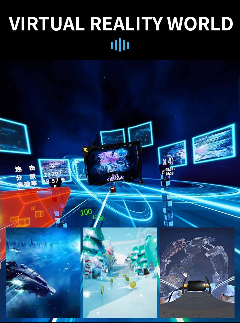 VR Headset for Smartphones - Lightweight Immersive Mobile VR Glasses Tidesmit