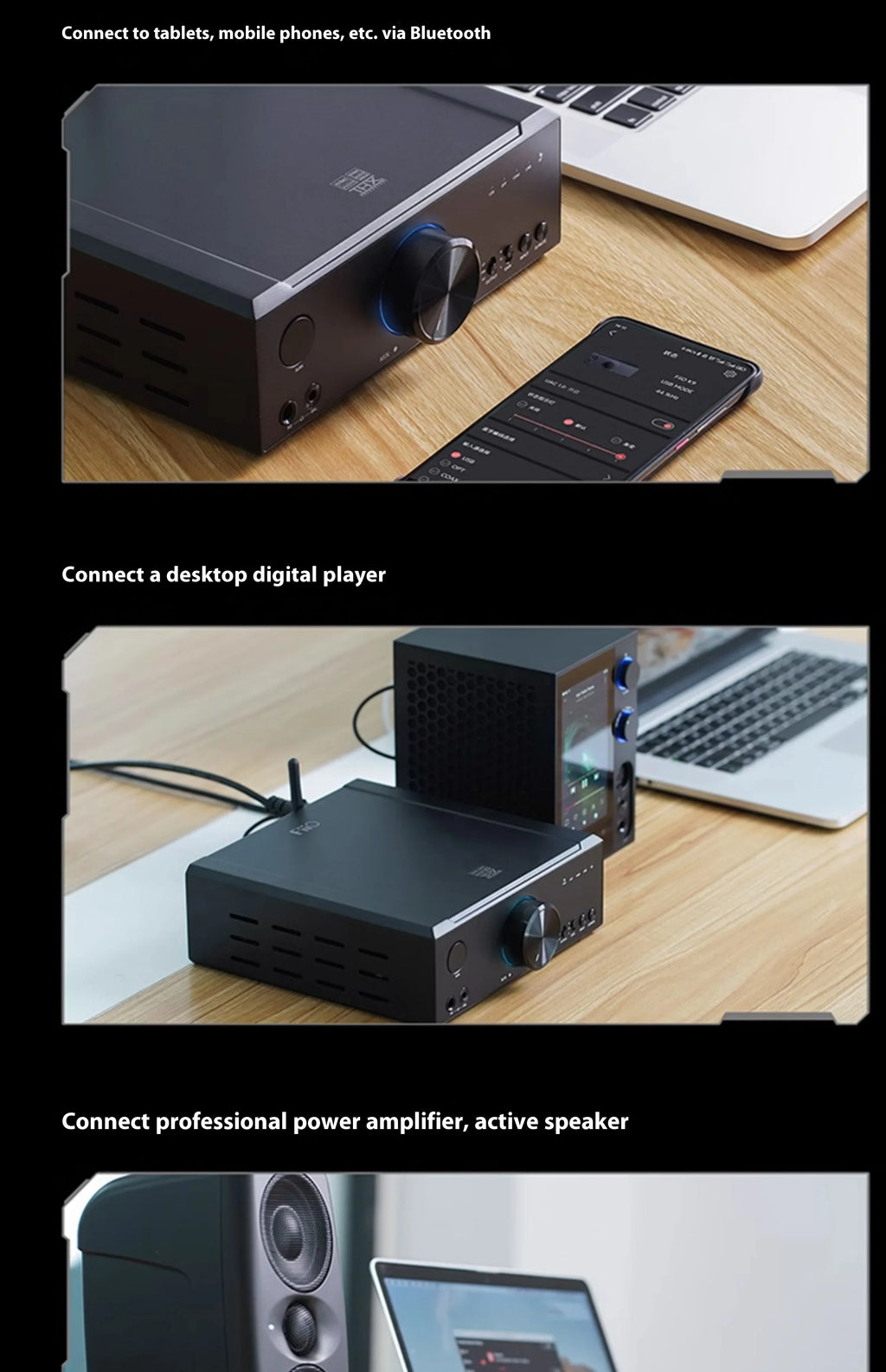 FiiO K9 Pro ESS Desktop DAC and Headphone Amplifier ES9038PRO*2 chip Bluetooth USB DAC DSD Decoder Support MQA