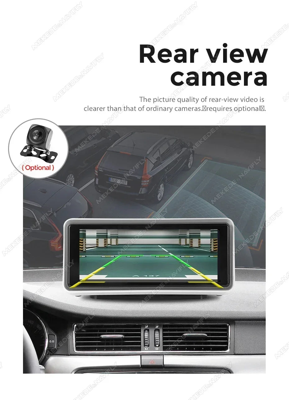 6.86'' Center Intelligent Touch Screen Mirror Car Multimedia Radio Chained Threadless Carpet Car-play Android Auto BT FM Speaker