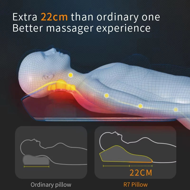 Electric Massage Pillow for Neck & Back with Heat Therapy | Tidesmit Massage Cushion Tidesmit