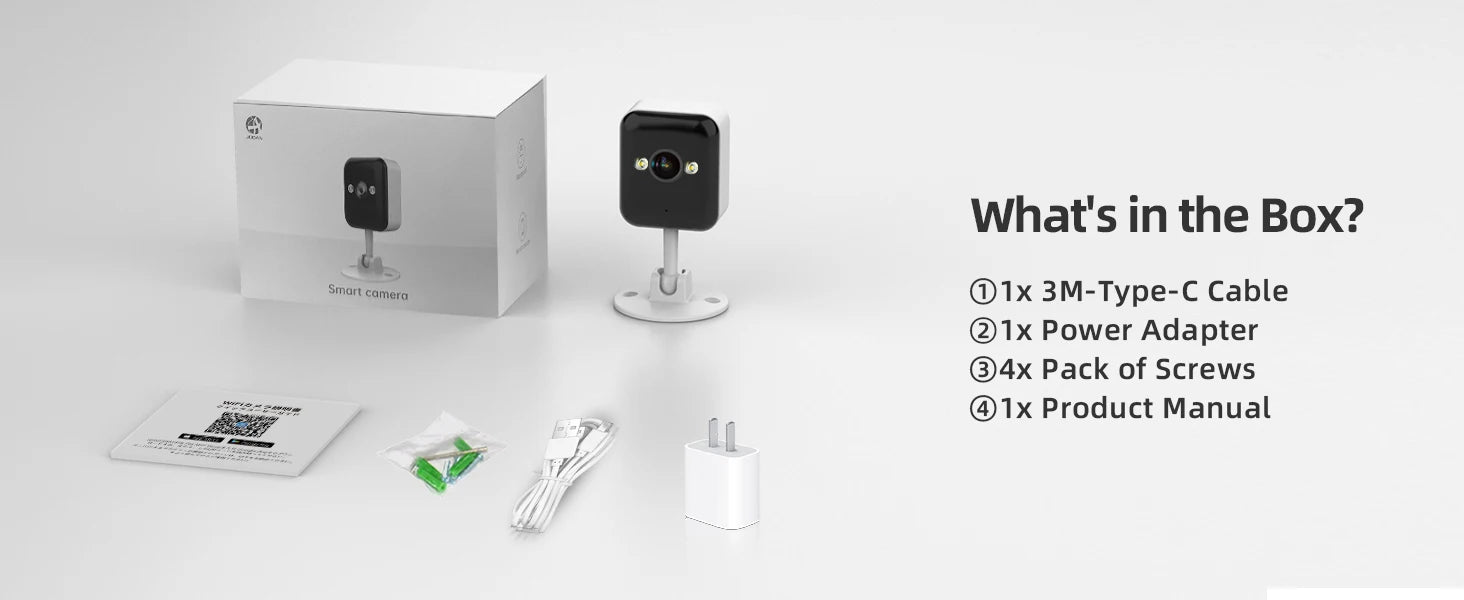 JOOAN 1080P Wifi Security Camera Outdoor&Indoor 5X Zoom Motion Detect Two-Way Audio Smart Home Security IP Camera for Baby & Pet