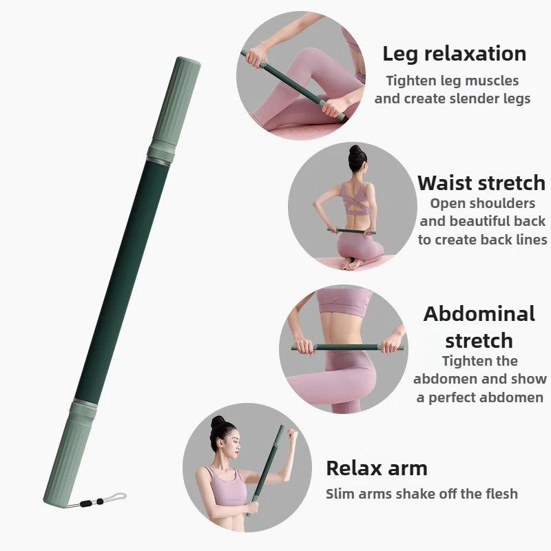 Fascia Massage Roller Stick for Deep Muscle Relief - Green/Purple Fascia Gun Tidesmit