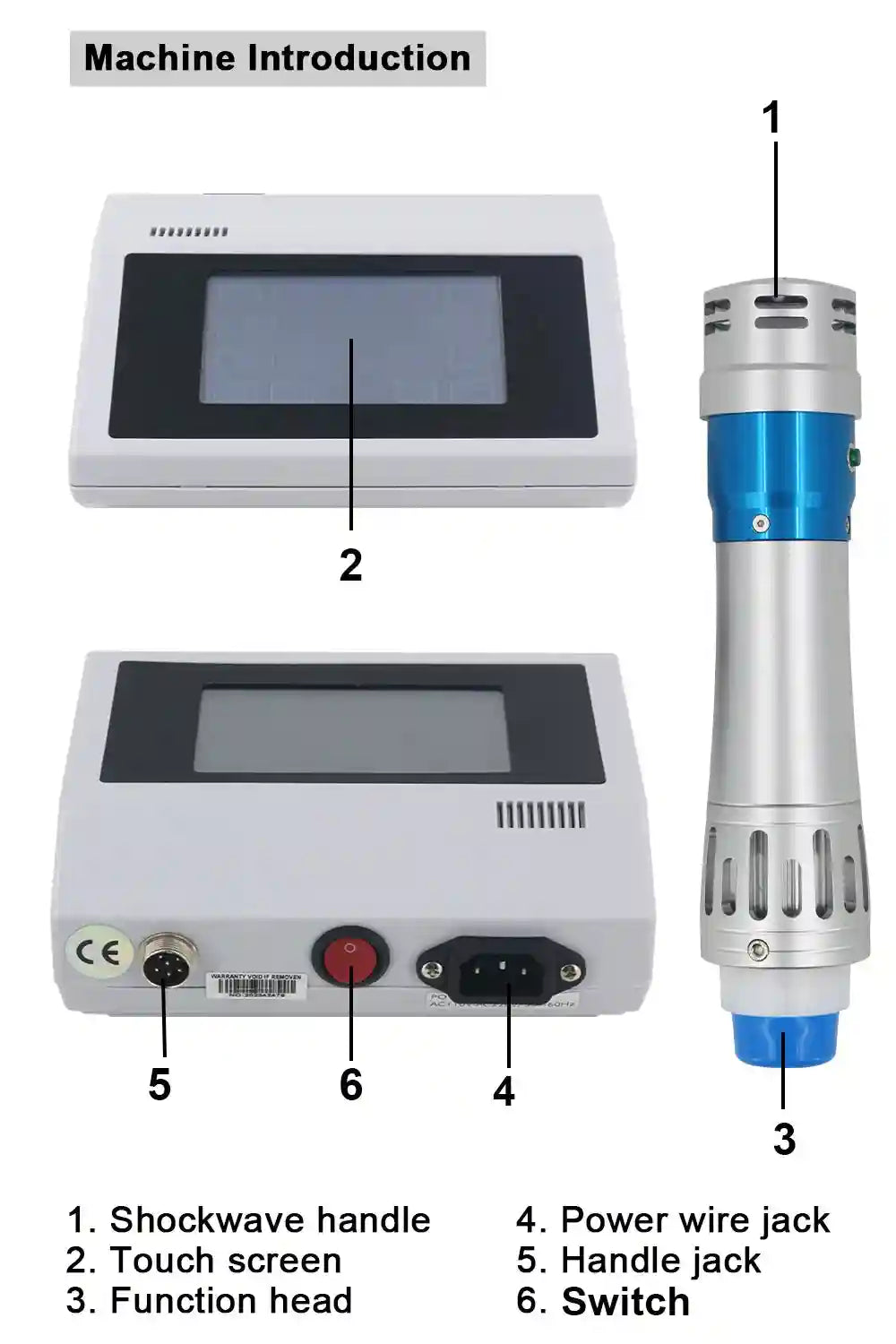 Shockwave Therapy Machine - Portable Pain Relief Wellness Tool Relaxation Treatment Tidesmit