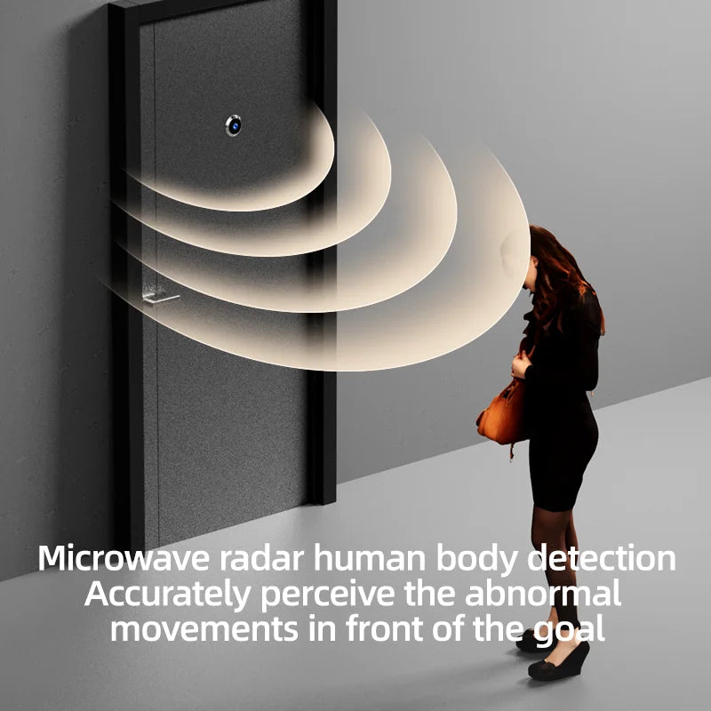 Danmini 4.3 Inch Doorbell Peephole Mobile Tuya App Remote Control Digital Door Viewer Night Vision 1080P 2MP Cat Eye Door Camera