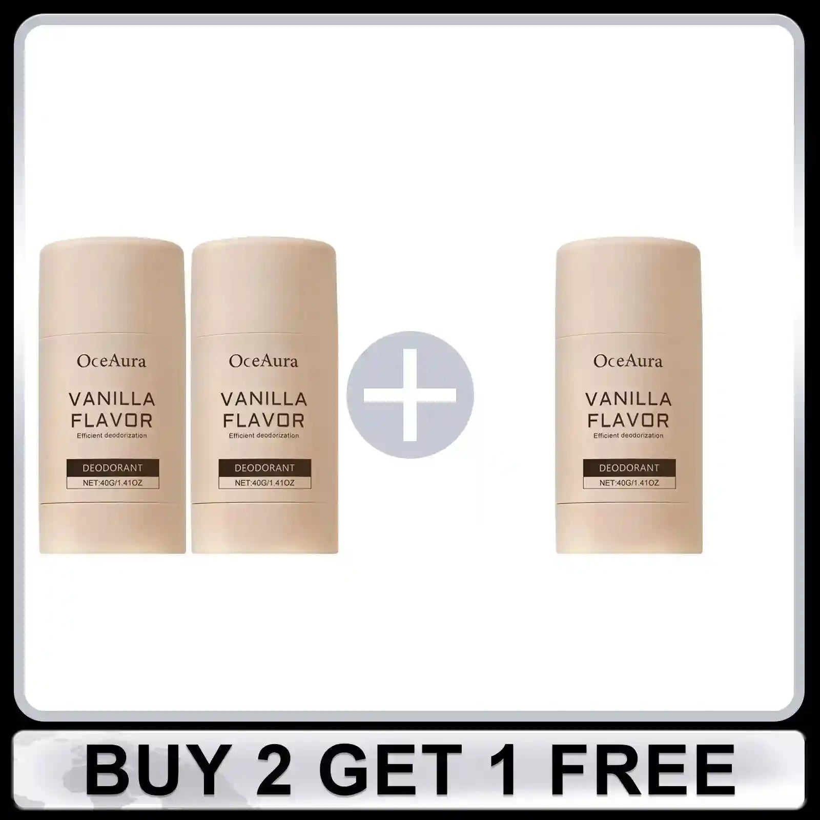 Tidesmit vanilla deodorant stick for 24-hour odor and sweat protection with a refreshing, long-lasting fragrance.