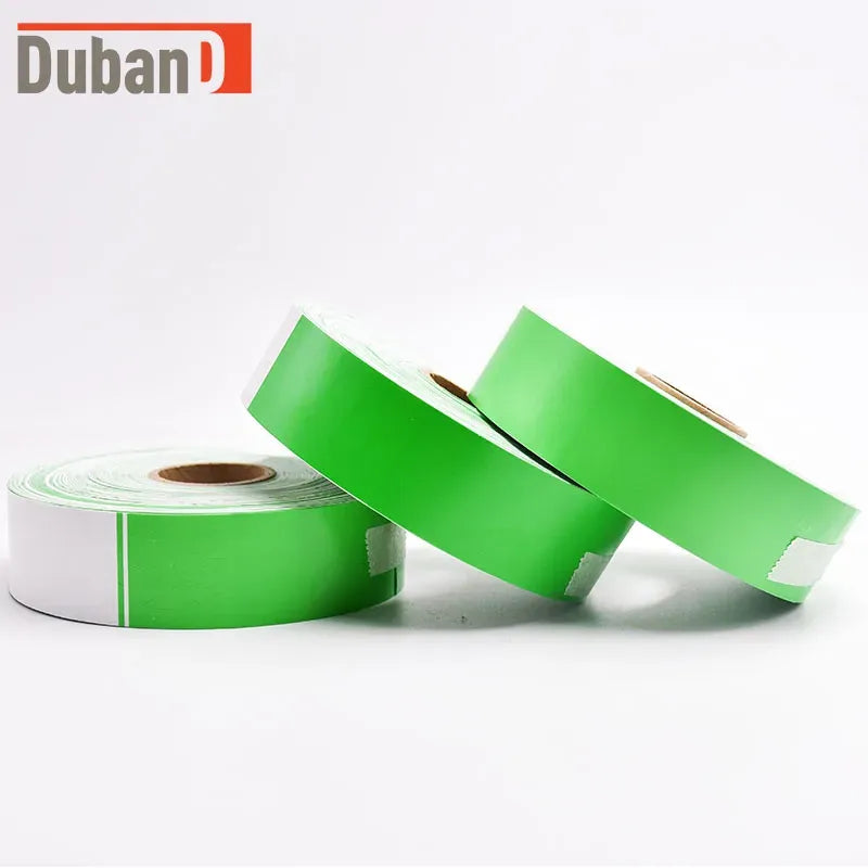 200pcs Roll Free Print Self-Adhesive Barcode Wristband Thermal Sensitive Disposable Wristband QR Code Bracelet