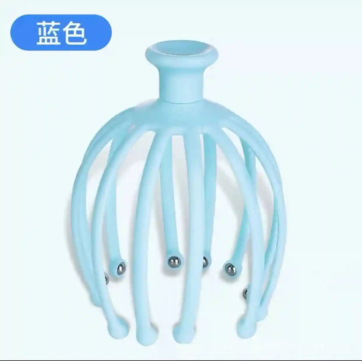 Steel Wire Head Massager - Octopus Scalp Tool for Tension Relief Massage Roller Blue Tidesmit