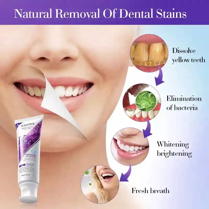 Tidesmit teeth whitening toothpaste for dental calculus removal and periodontitis prevention
