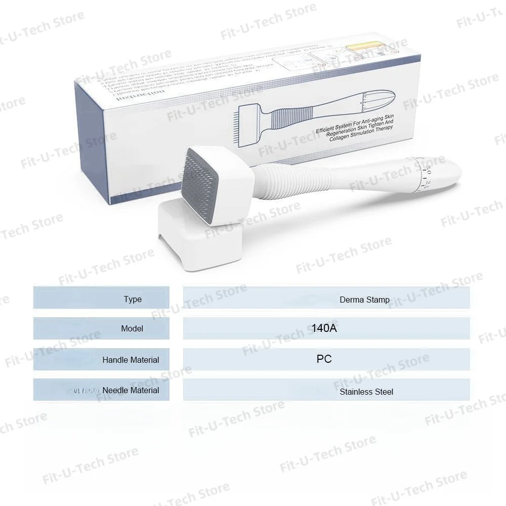 Derma Stamp Microneedling Tool Adjustable Titanium Needles - 140A Body Shaping Massage Equipment Tidesmit