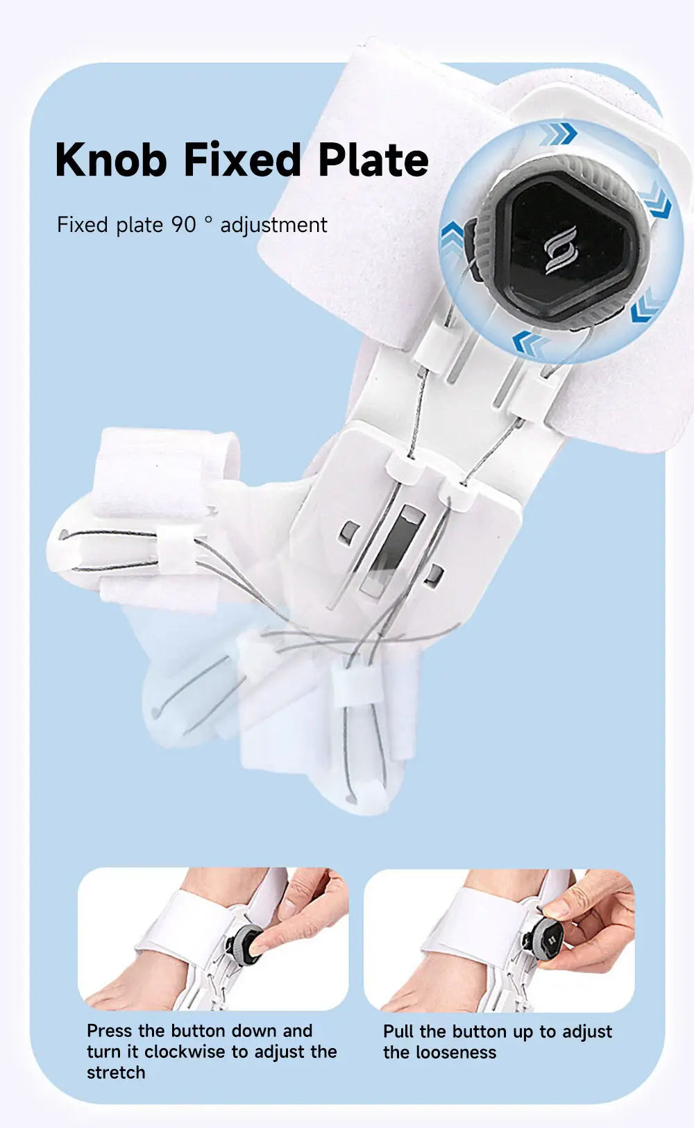 Bunion Corrector Adjustable Toe Straightener for Foot Pain Relief Relaxation Treatment Tidesmit