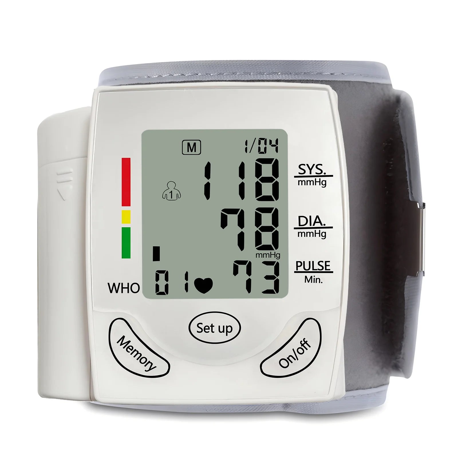 Wrist Blood Pressure Monitor PulseHeart Beat Rate Meter Device Medical Equipment Tonometer BP Mini Sphygmomanometer