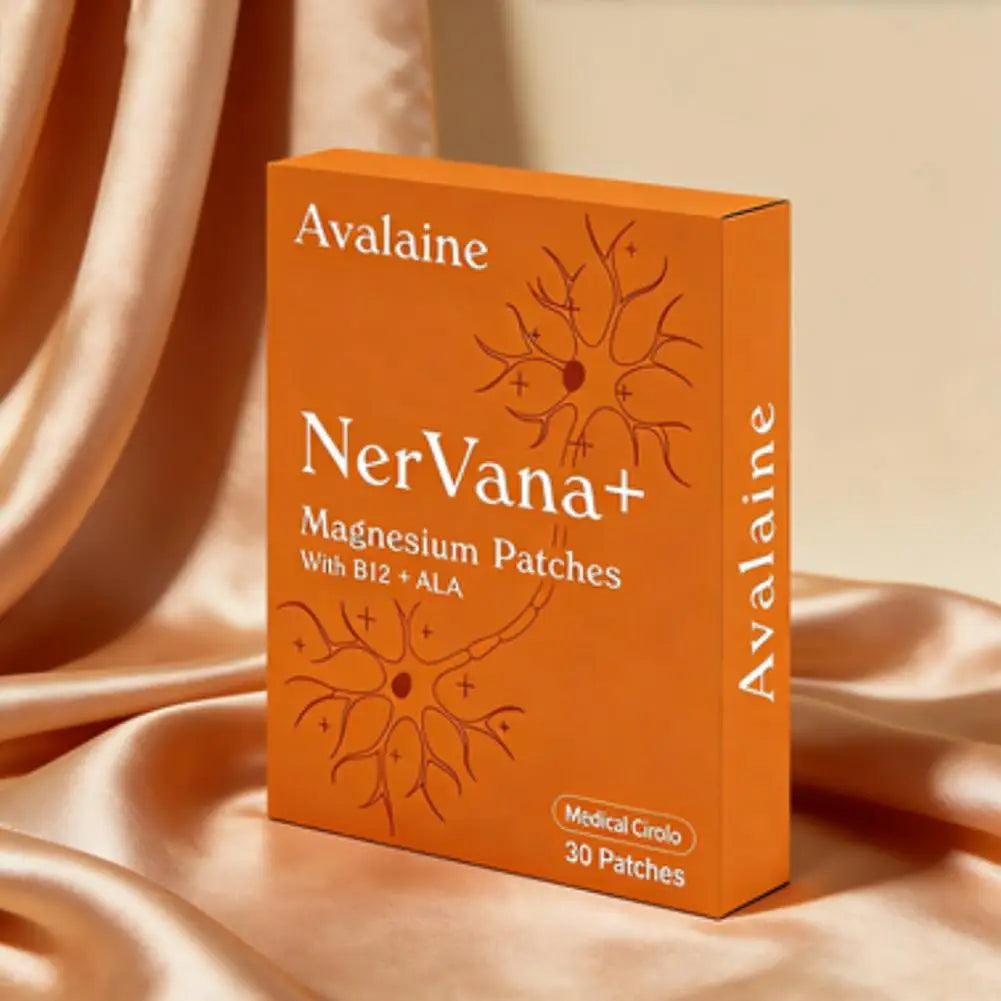 30pcs Avalaine NerVana+ Magnesium Patches with B12 & ALA – Natural Relaxation & Muscle Repair for Sensitive Skin
