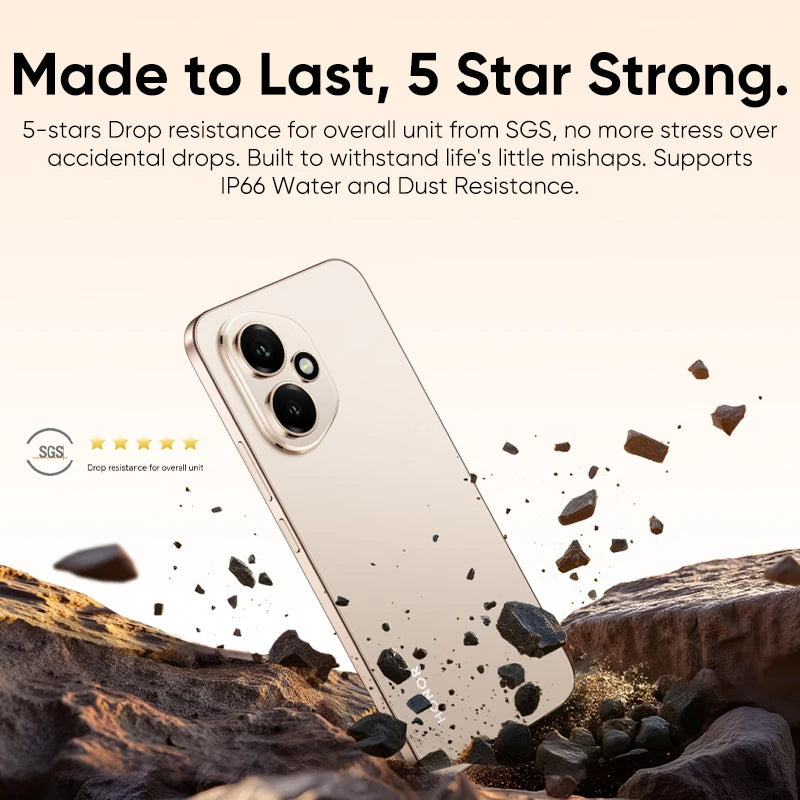 Honor 400 5G Smartphone 12GB/512GB - Gold AMOLED Display AE Tidesmit