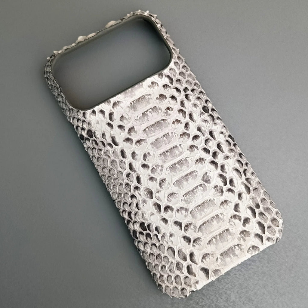 Python Leather iPhone Case: Genuine Snakeskin Slim Fit Protection Tidesmit