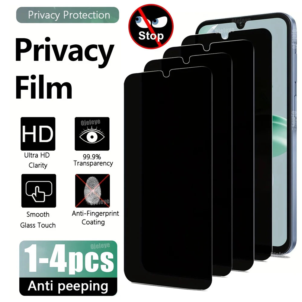 Anti Spy Tempered Glass For Samsung A36 5G A35 A34 A33 A06 A05 A05S Privacy Screen Protector Samsung A32 A31 A30 A30S A03S A04E AE Privacy Glass Tidesmit