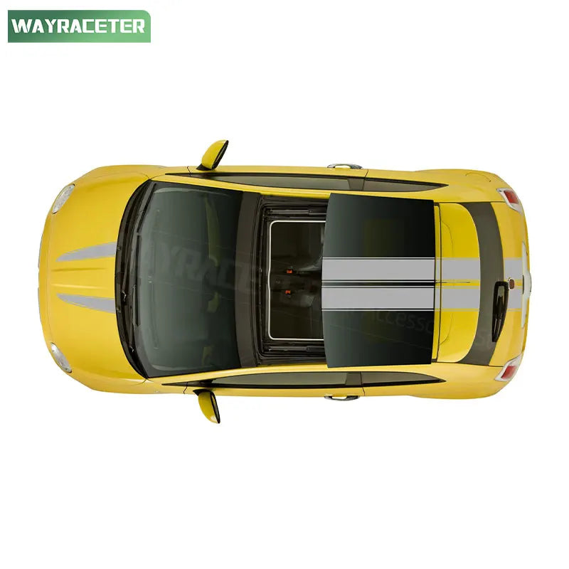 Bonnet Stripes Hood Engine Cover Roof Trunk Tail Body Graphcis Vinyl Decal For Fiat 500 Abarth 595 695 500c 500e Accessories