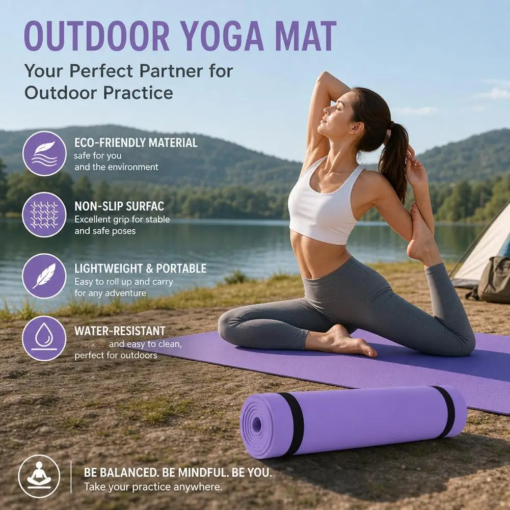 1/2Pcs Thick Yoga Mat Anti-skid Sports Fitness Mat EVA Comfort Foam Yoga Mat For Exercise Yoga And Pilates Gymnastics Mat