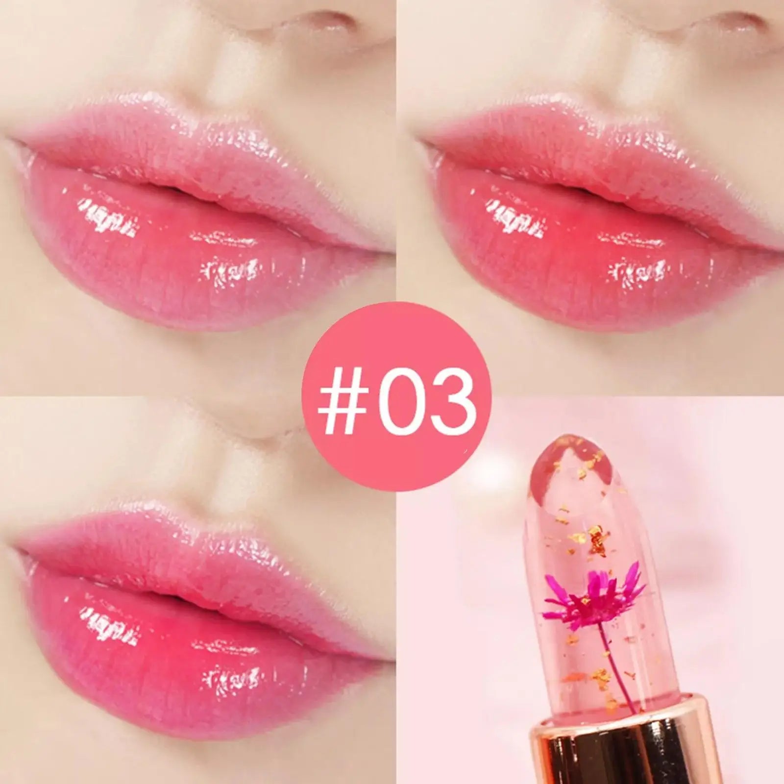 Moisturizing Flower Lip Gloss - Cruelty-Free Jelly Tint by Tidesmit Lip Care Tidesmit