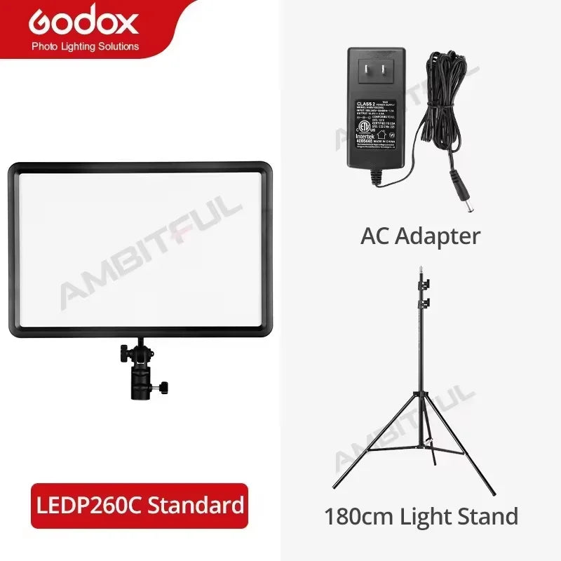 LED Video Light Panel 30W | Adjustable Color Temp Lighting Kit LEDP260C Kit 2 Tidesmit
