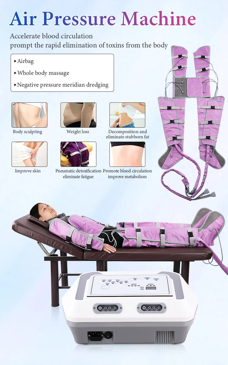 Pressotherapy Machine for Lymphatic Drainage - Full Body Massage Massage Chairs Tidesmit