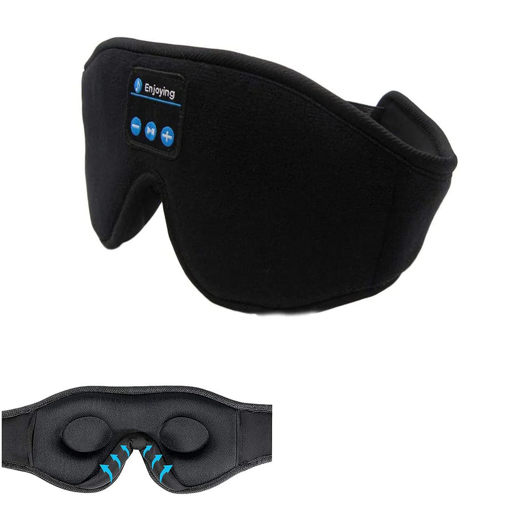 Sleeping Headphones Eye Mask - Bluetooth Wireless Sleep Mask for Travel Tidesmit