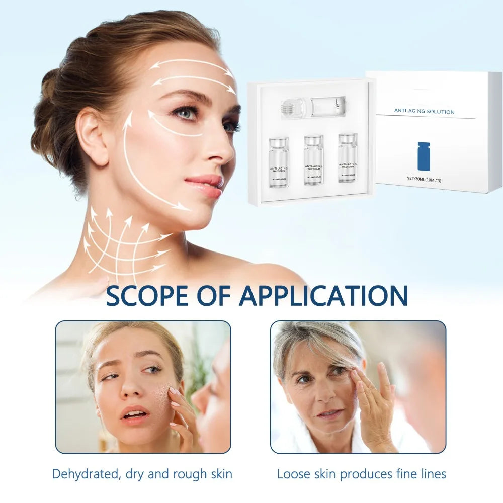 Skincare Roller Essence Set Tightens Lifts Skin Moisturizes Whitens Brightens Deeply Hydrates Long Lasting For All Skin Types