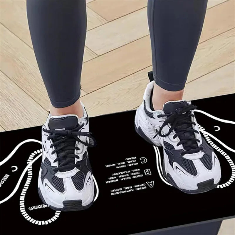 80*35CM Squat Step Position Guide Mat Multipurpose Work Out Mat Leg Muscle Targeting Training Hip Muscle Mat for Yoga Pilates