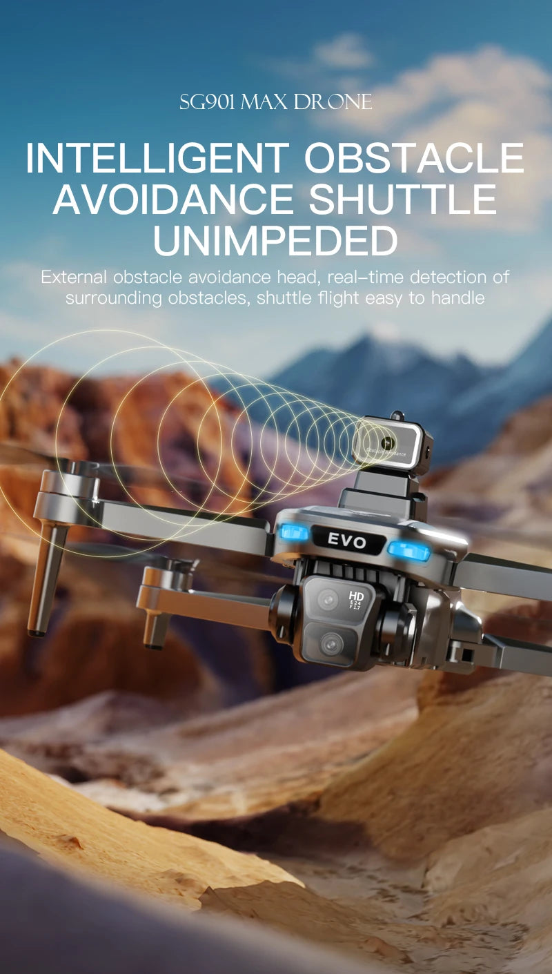 4K GPS Drone with HD Camera - Foldable Obstacle Avoidance Tech Tidesmit