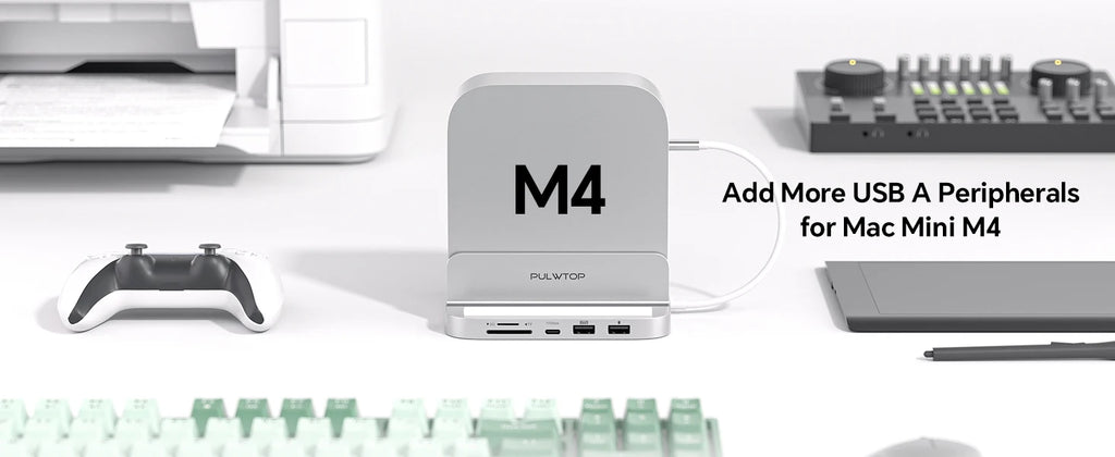 Mac Mini M4 Docking Station with 4K HDMI and M.2 SSD Expansion Tidesmit